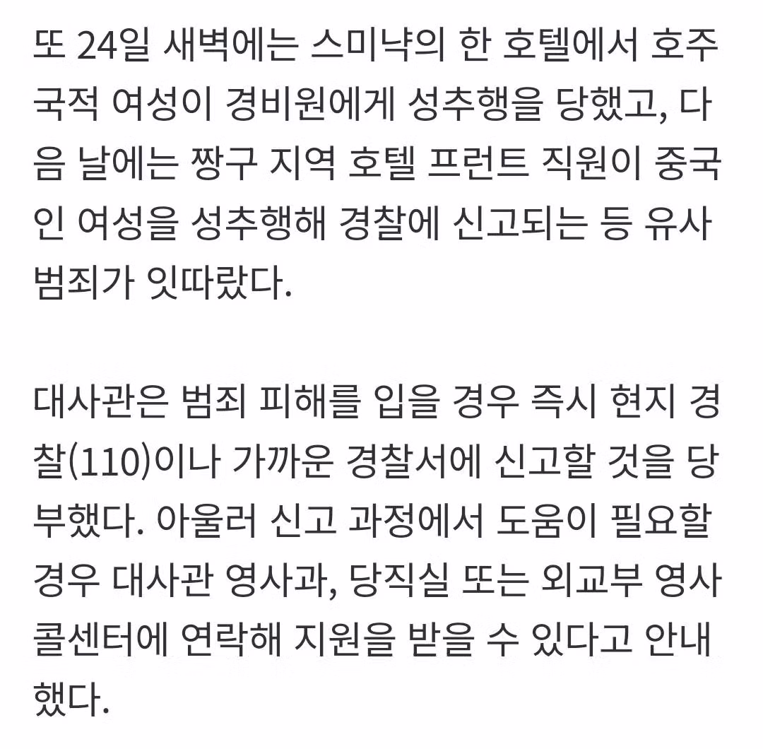 인도네시아 한국 대사관 “男은 토막살인·女는 성폭행” 발리 여행 주의보 6