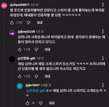 서양 인종차별 vs 한국 인종차별 차이 - 개드립 인기글 이미지 2 - 밈카세