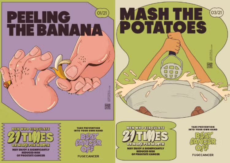 “성관계든 자위든, 한 달에 21회”…男 ‘사정 자주하라’는 암 캠페인 화제 4