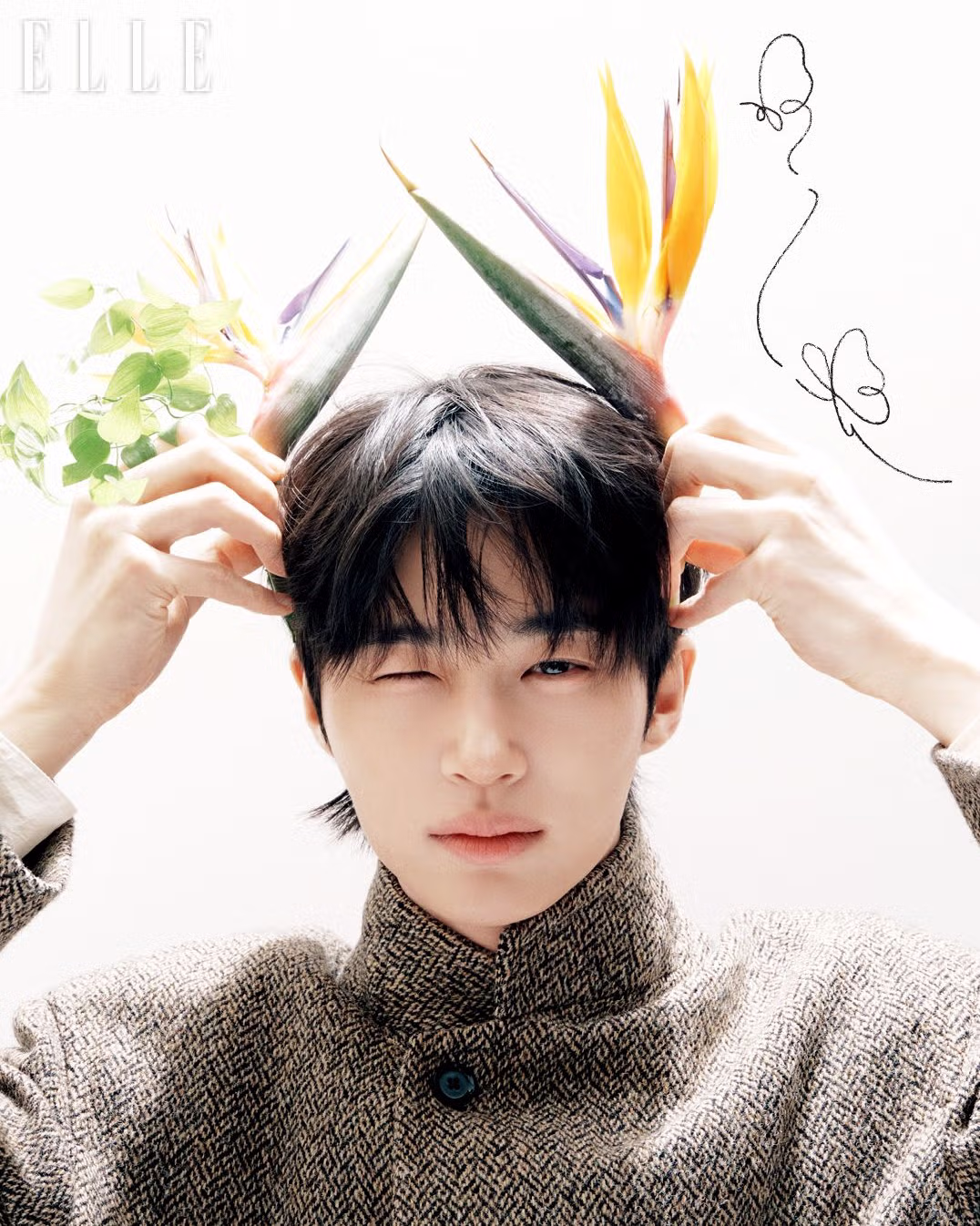 웨딩 컨셉 아이유 x 변우석 <엘르> 커플 화보 12