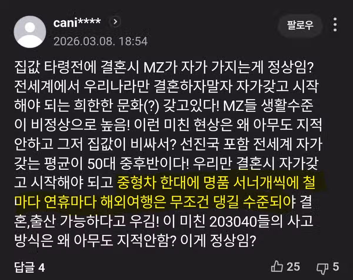 요즘 빡세졌다는 MZ세대 결혼조건.jpg 2