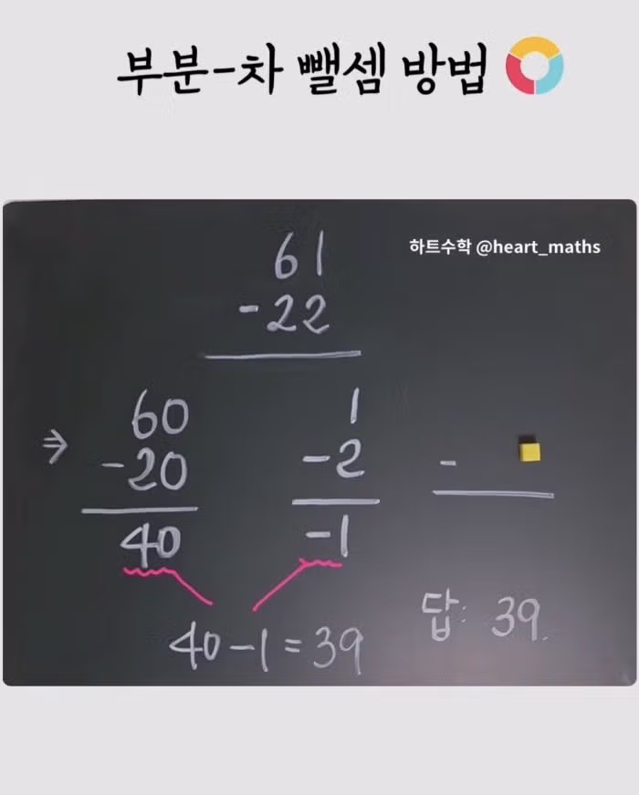 요즘 애들은 수학 뺄셈할때 안빌려오는거 알아…?? 😳 - 루리웹 인기글 이미지 2 - 밈카세