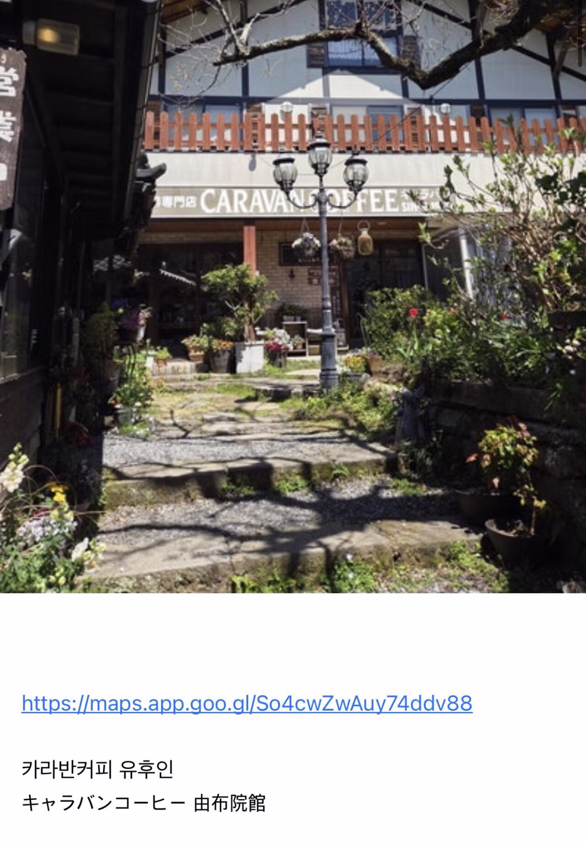 "유후인 카페에서 앞담화 까였네요" 2