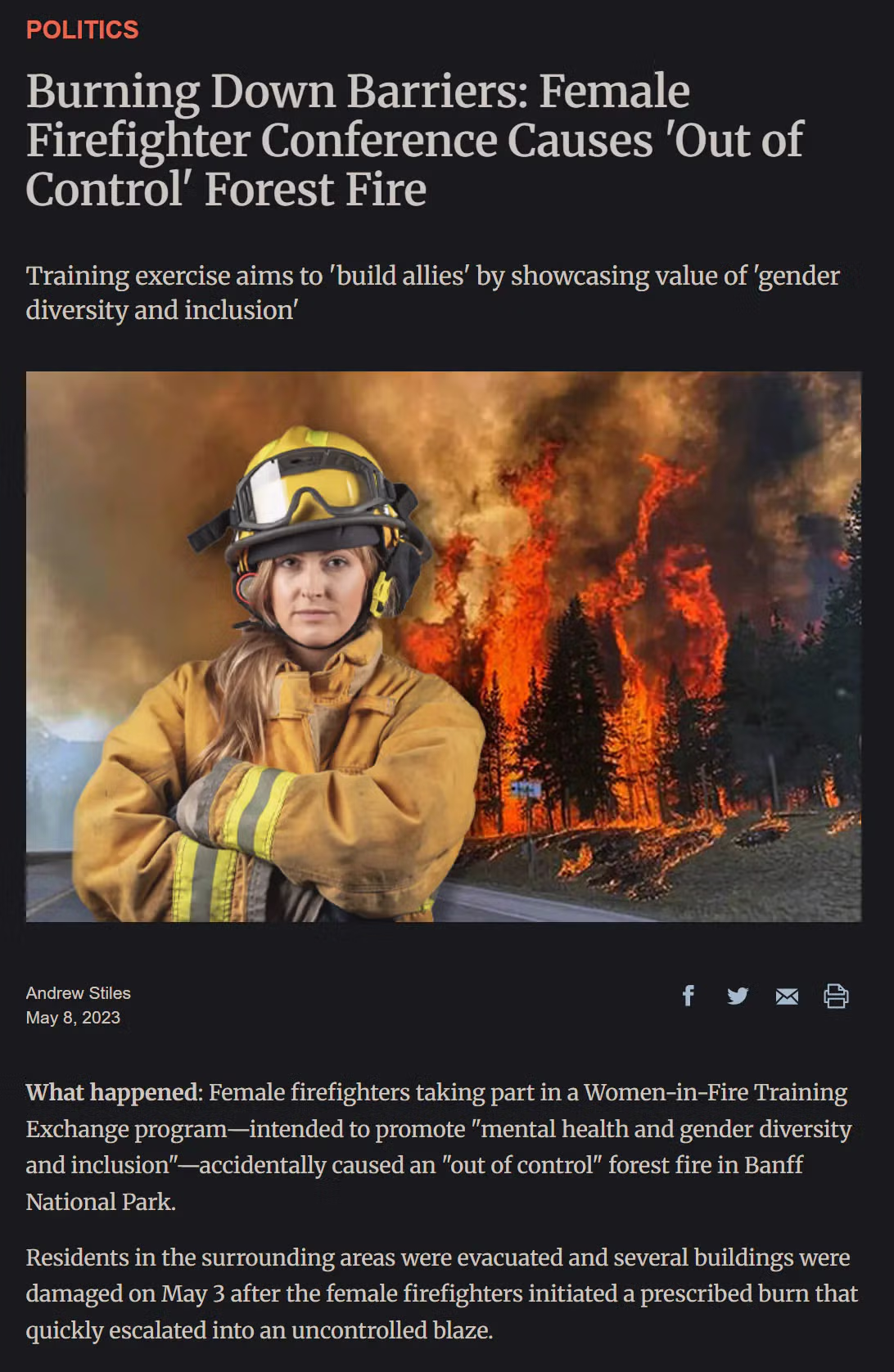 여성 소방관 컨퍼런스 훈련 중 대형화재, 주민 대피 7