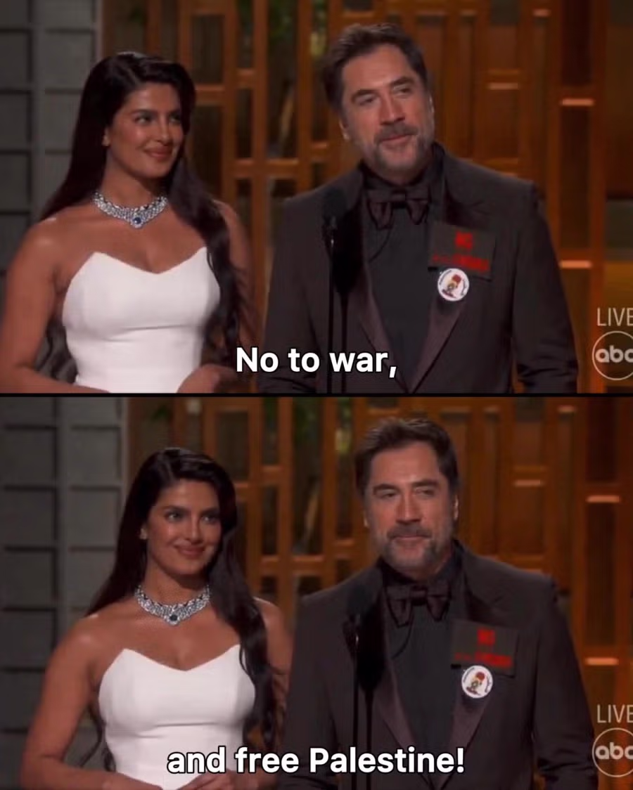 이번 아카데미 시상식에서 홀로 이스라엘 들이받은 배우 2