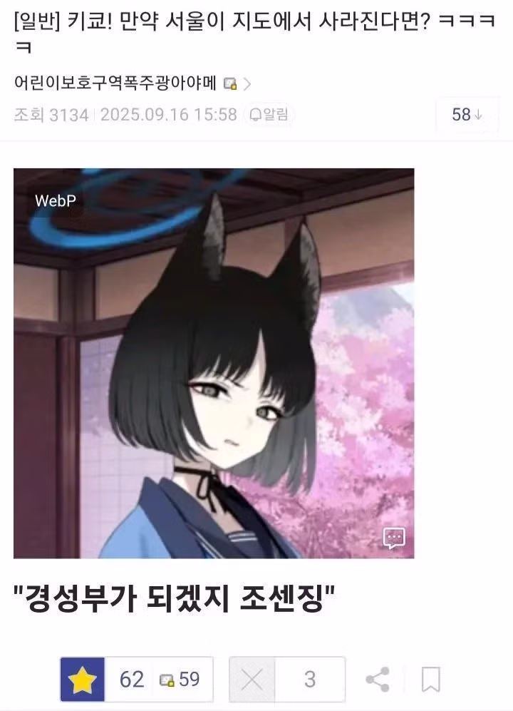 (블아)"서울이 지도에서 사라진다면?" 2