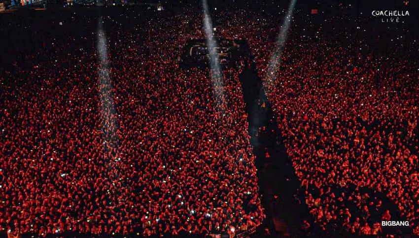 실시간 빅뱅 코첼라 현장 체감짤 2