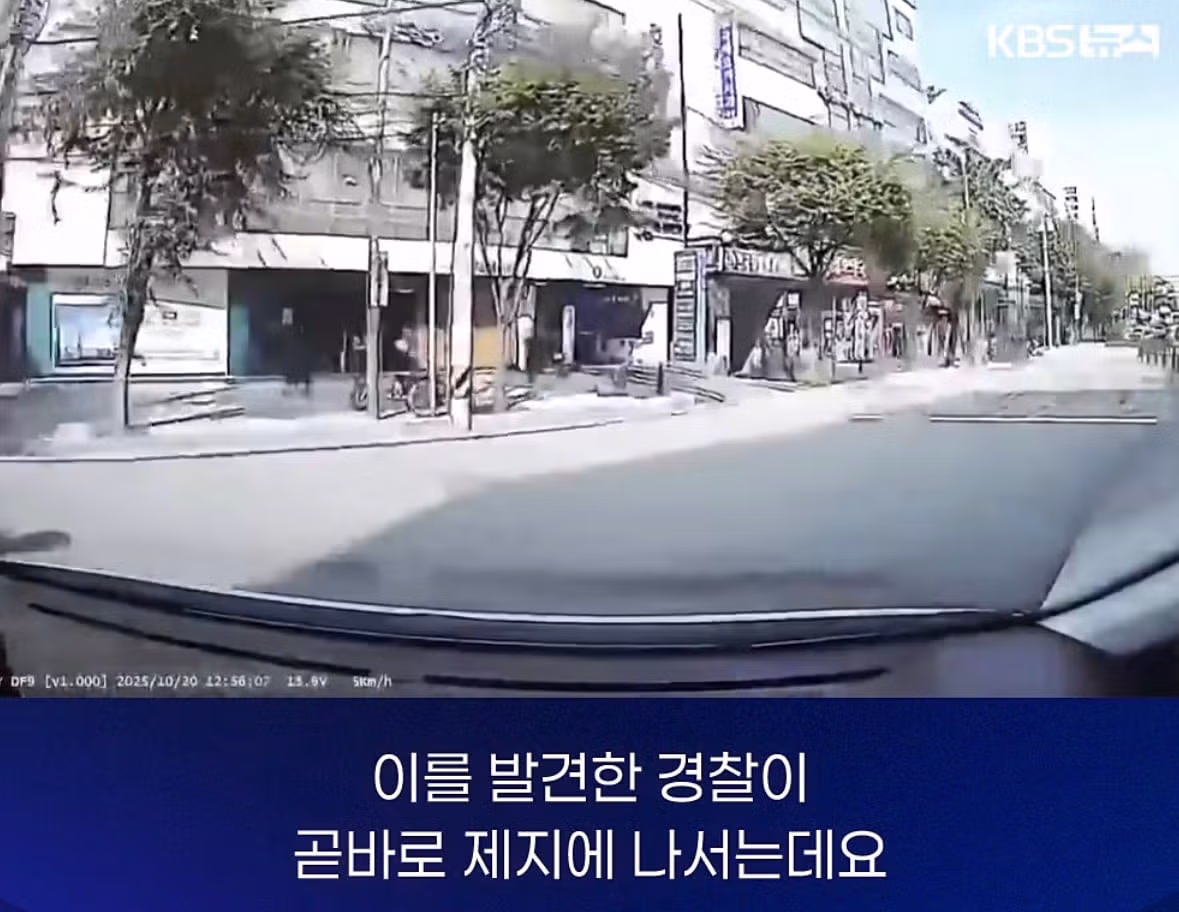 무단횡단 하는 70대 노인 잡고보니... 4