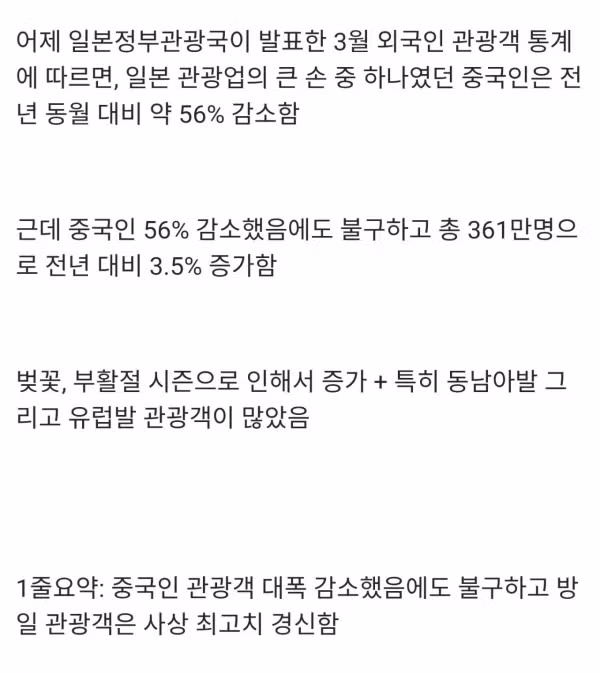 중일갈등..일본 관광업 근황 3