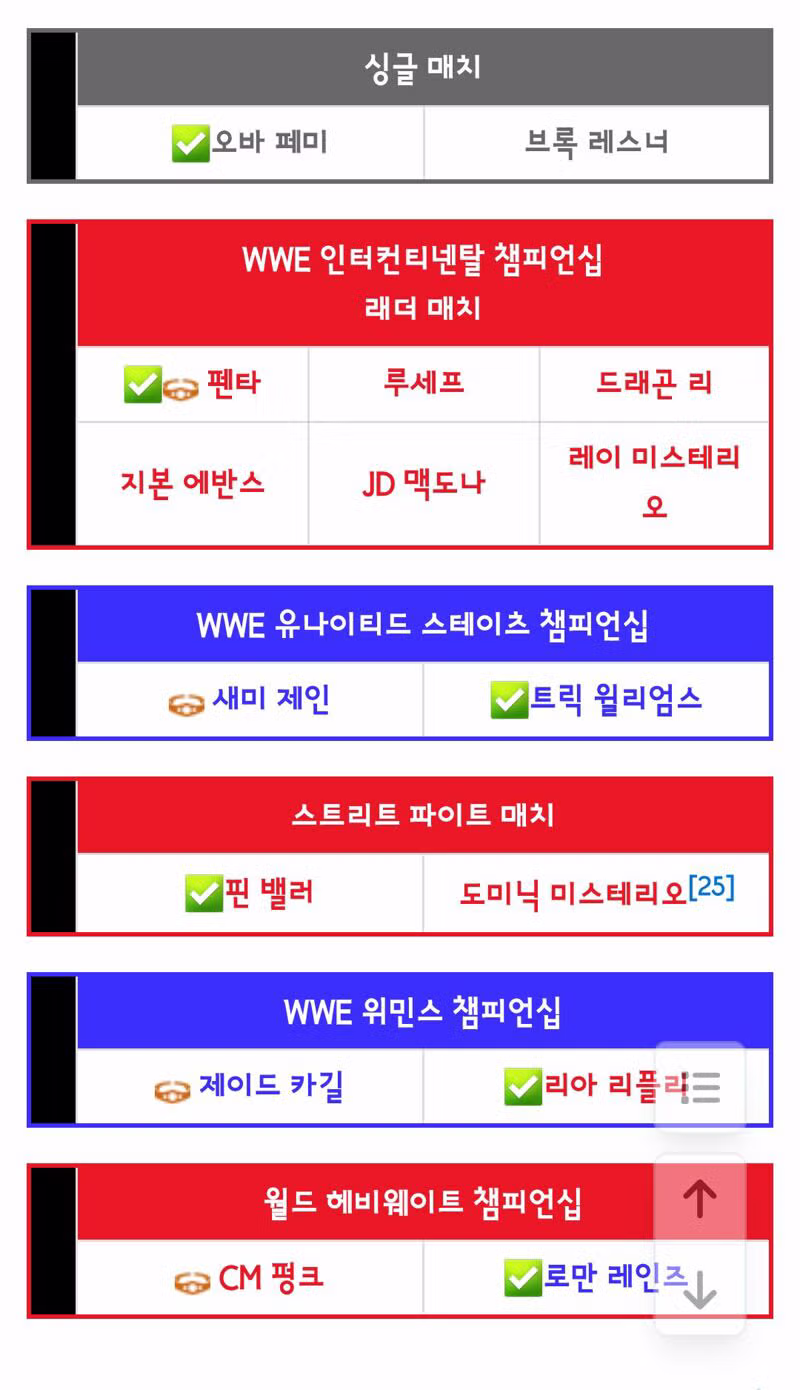 이번 WWE 레슬매니아에서 은퇴를 암시한 브록레스너 6