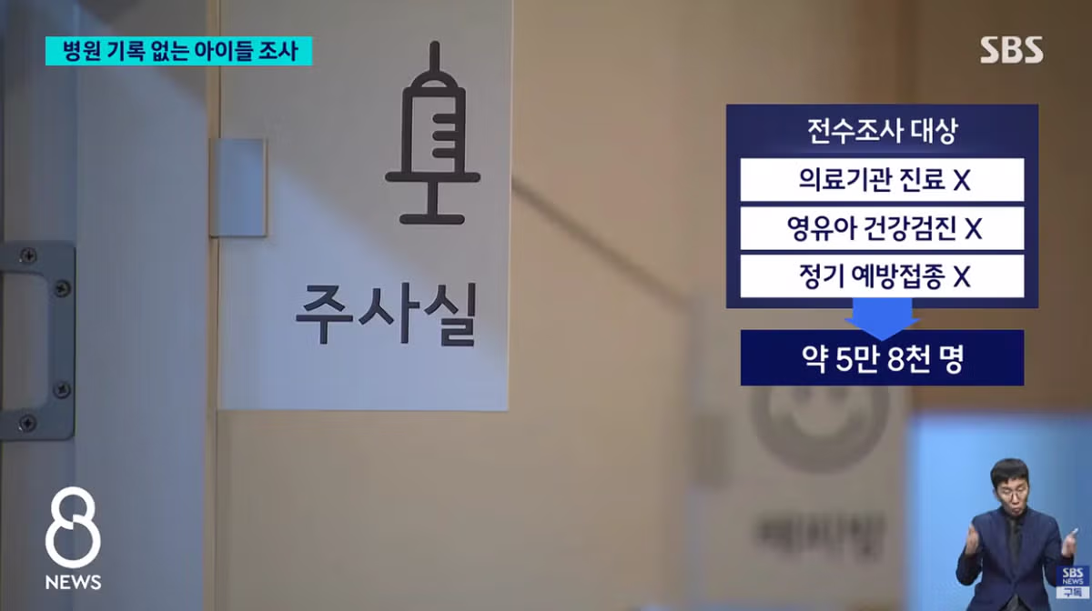 병원 기록없는 6세이하 아동 5만8000명 '전수조사' - 밈카세