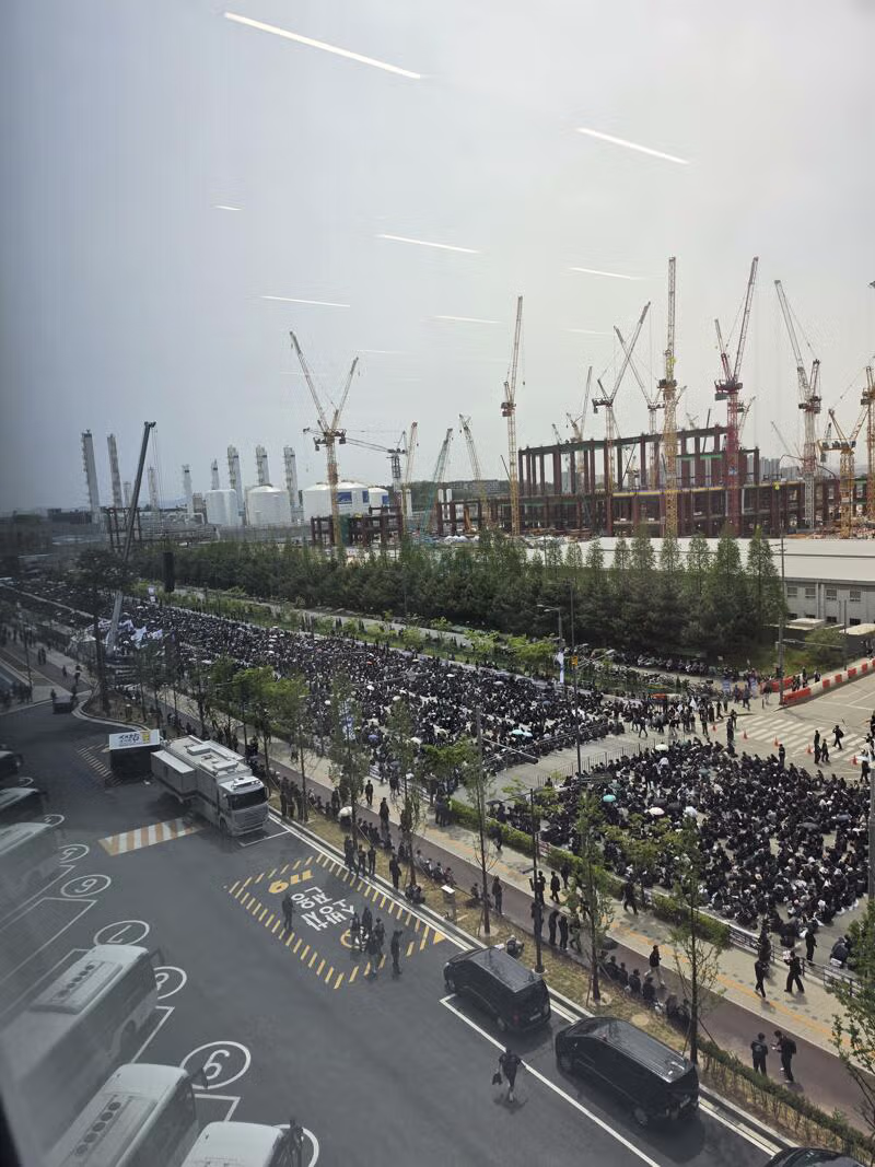 삼성전자 파업 현장 - 밈카세