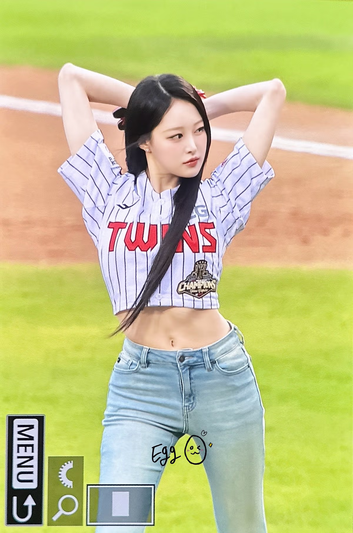 172cm 피지컬로 냅따 패대기 시구하는 여돌 - 밈카세