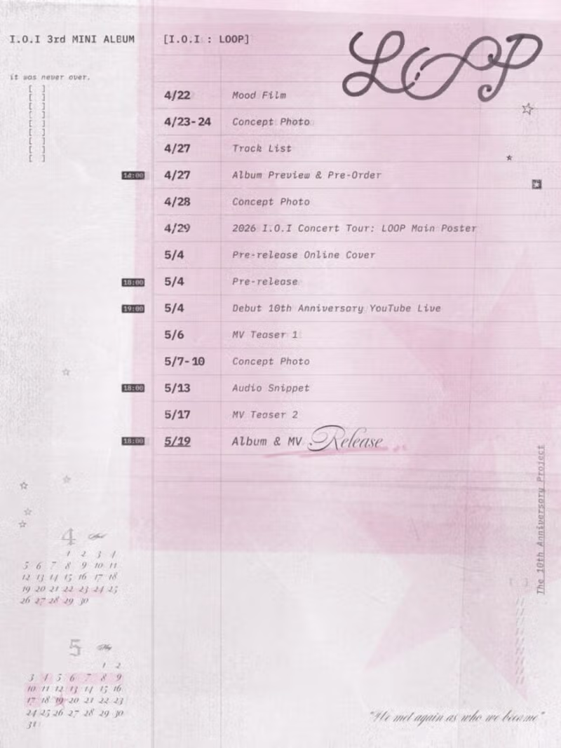 아이오아이 2026년 버전 단체컷 - 밈카세