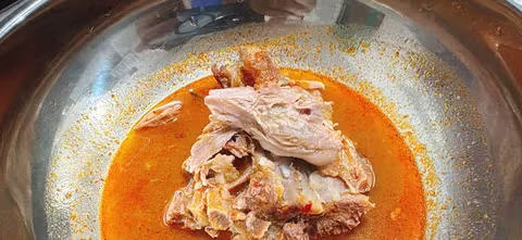 감자탕 포장해와서 야무지게 먹었네요 - 밈카세