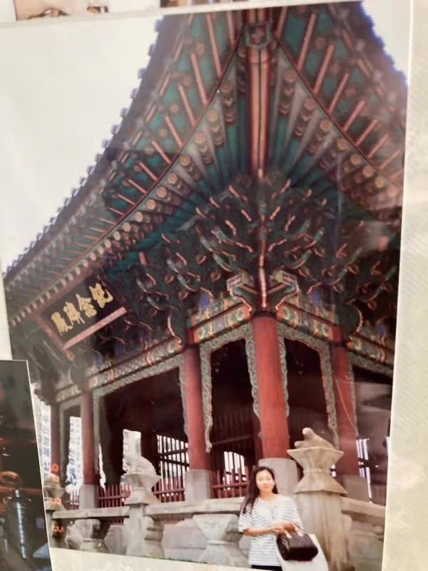 34년 전 한국에서 사진을 찍은 일본 여성 - 밈카세