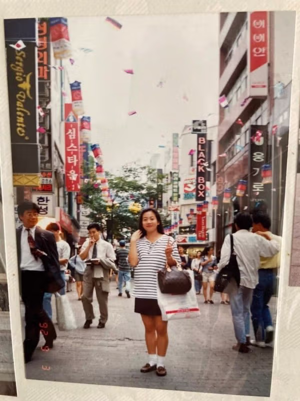 34년 전 한국에서 사진을 찍은 일본 여성 - 밈카세