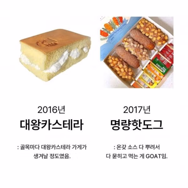 연도별 유행했던 음식들.jpg ㄷㄷㄷㄷㄷㄷㄷ - 밈카세