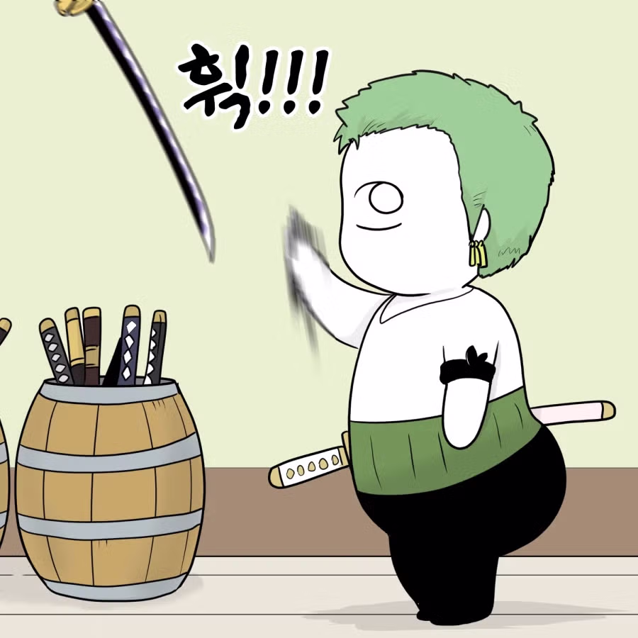 원피스) 요도를 발견한 조로 5