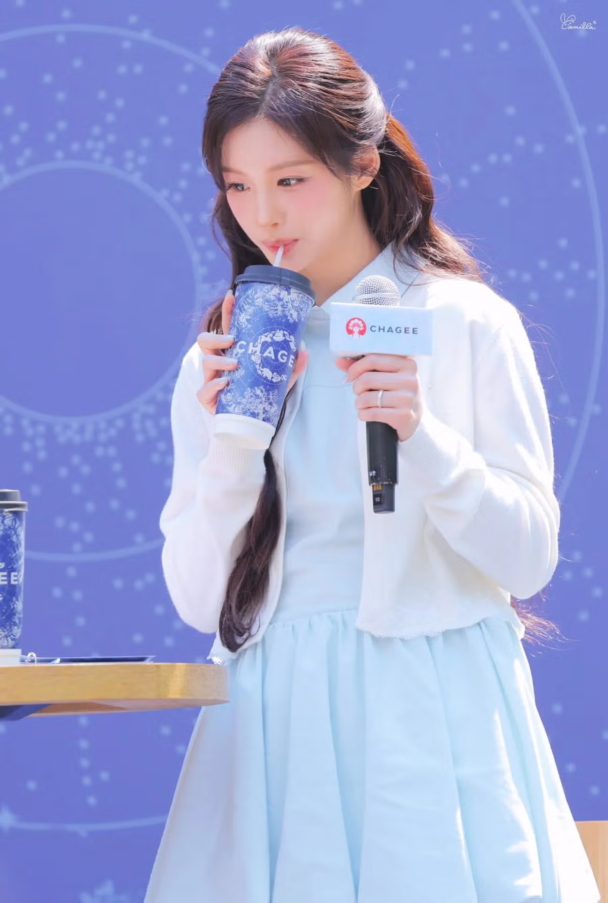 오늘 차지 밀크티 오픈 행사에서 미모 갱신한 엔믹스 설윤.JPG - 밈카세