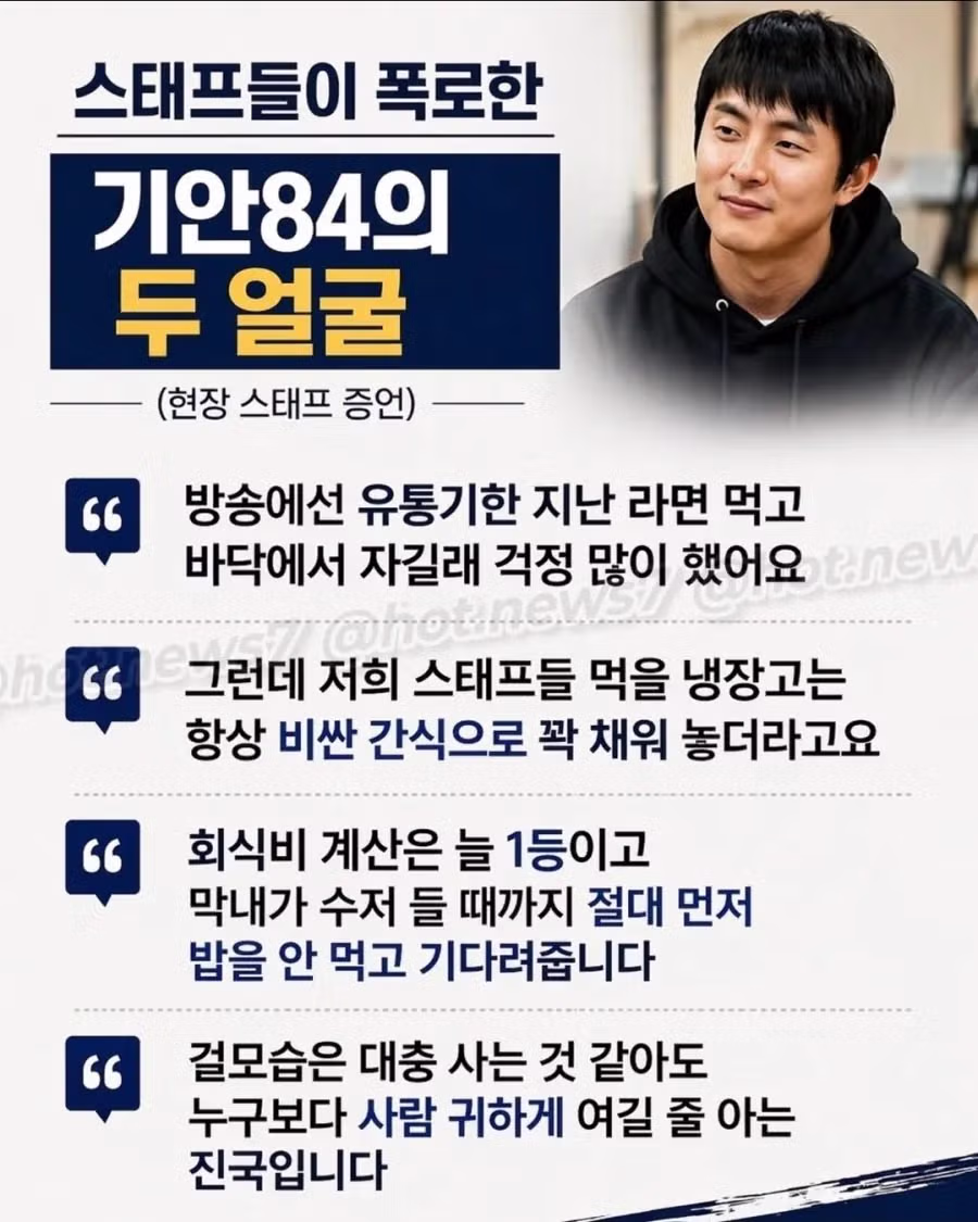 스태프들이 폭로한 기안84.jpg - 밈카세