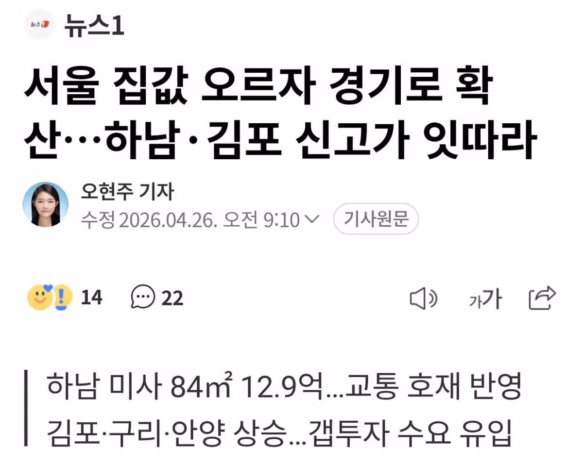 경기도 집값도 폭등중, 부동산 상승세 심상찮다 - 밈카세
