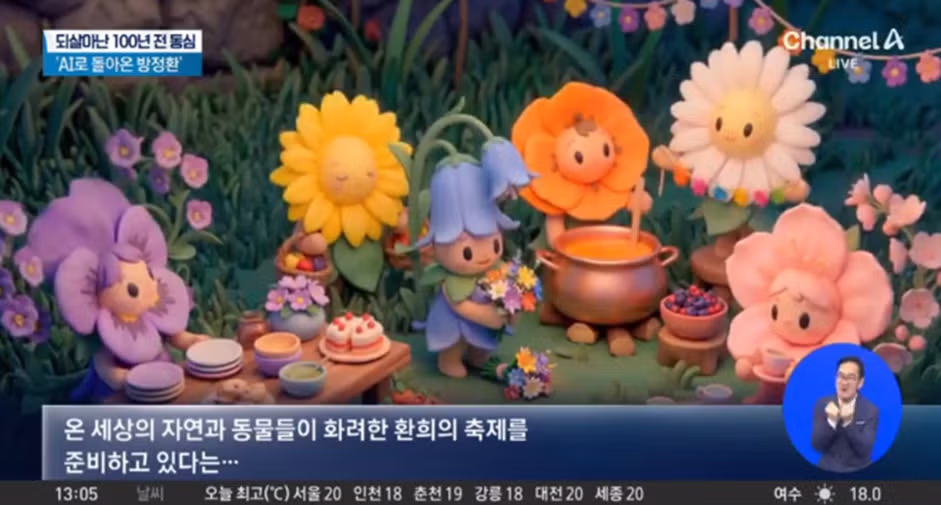 어린이날 103주년을 맞아 복원된 방정환 선생 - 밈카세