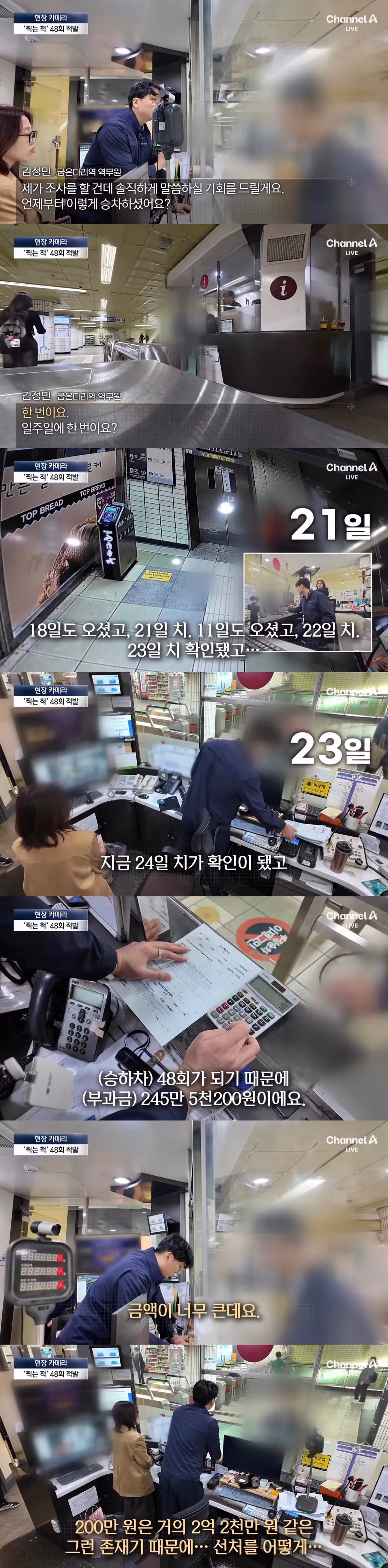 지하철 부정승차 하다가 벌금 내거나 체포까지 당하는 사람들 - 밈카세