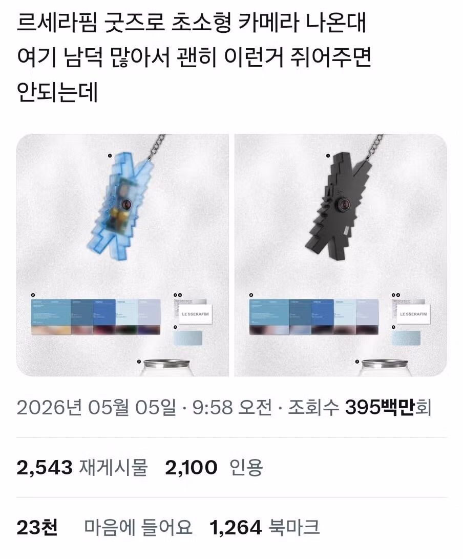 오늘자 젊은 여자들 사이에서 논란중인 아이돌 굿즈 - 밈카세