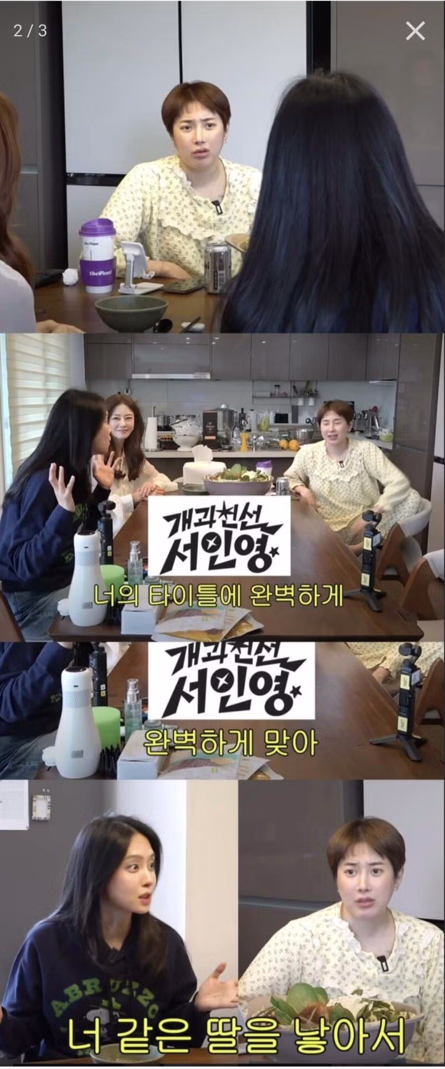 서인영에게 돌직구 씨게 날리는 박정아 - 밈카세