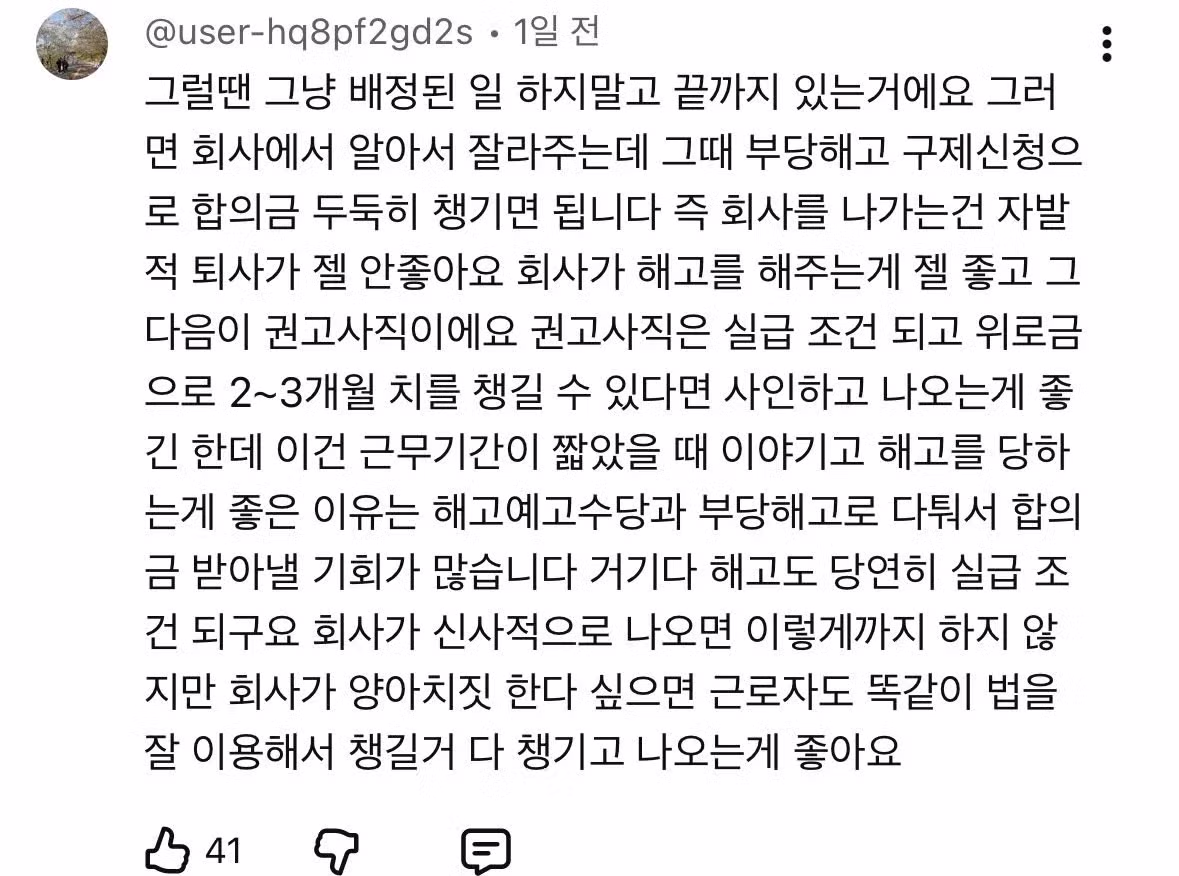 23만 유튜버, 당일 퇴사 브이로그 - 인스티즈 인기글 이미지 2 - 밈카세