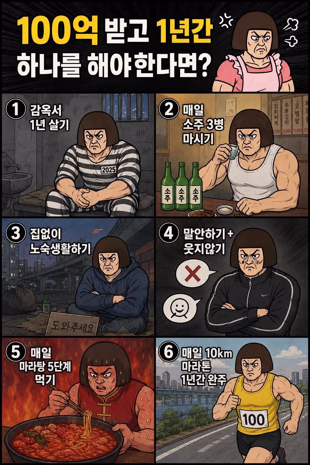 100억 받고 1년 동안 한 가지만 해야 한다면 - 뽐뿌 인기글 이미지 1 - 밈카세
