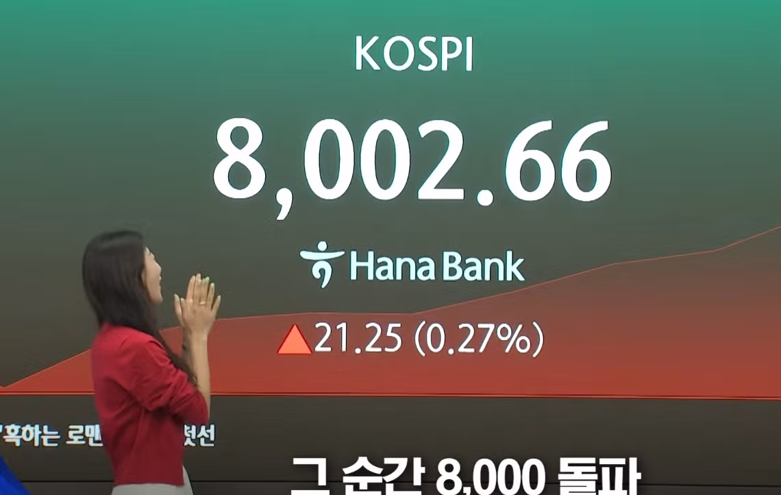 코스피 8천 돌파를 목격하게 될 줄이야 - 클리앙 인기글 이미지 1 - 밈카세