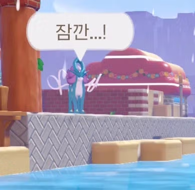 물 들어가니 못 쫓아오는 레전드 포켓몬...jpg 2