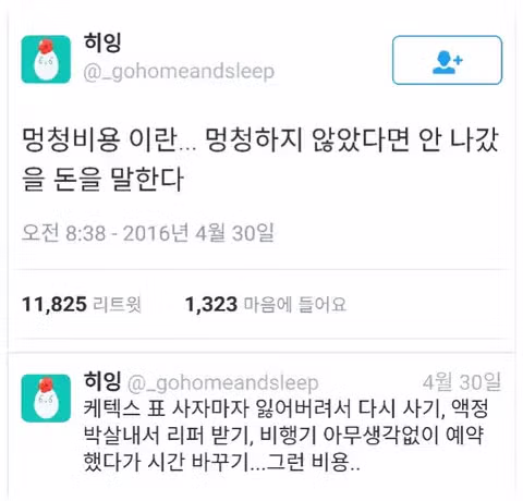 멍청비용과 시발비용의 차이 - 더쿠 인기글 이미지 1 - 밈카세