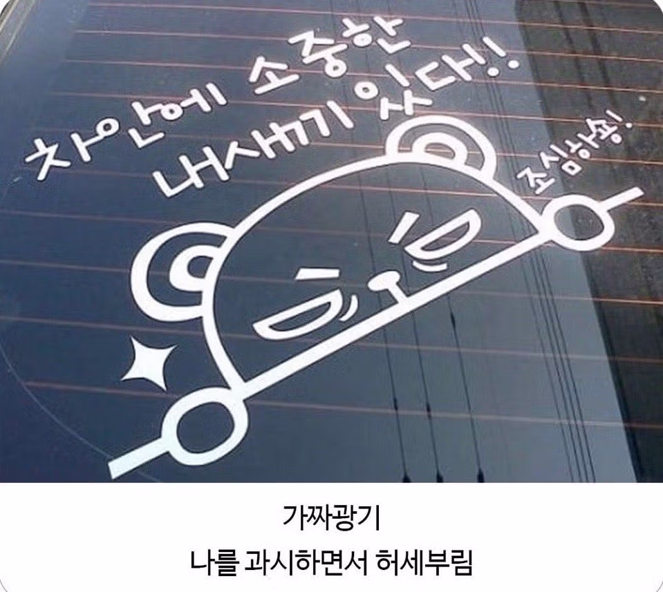아기 탑승 스티커의 진짜와 가짜 구분법 - FM코리아 인기글 이미지 1 - 밈카세