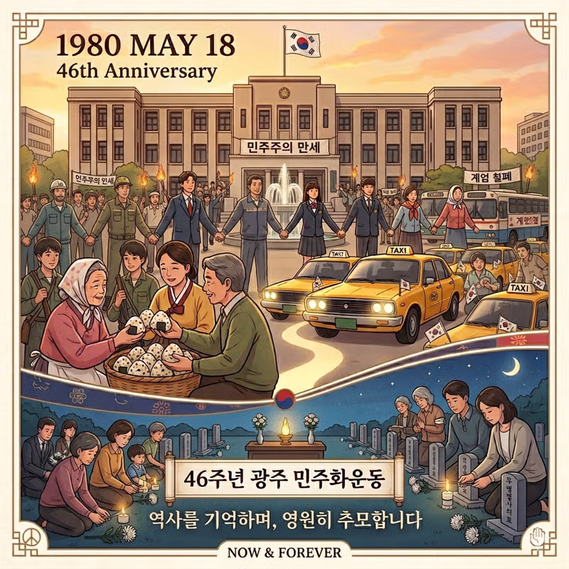 제46주년 5.18 광주 민주화운동을 기념합니다 - 클리앙 인기글 이미지 1 - 밈카세