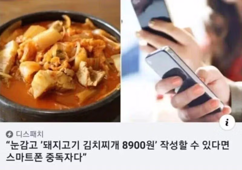 스마트폰 중독 정도를 확인하는 테스트 - 개드립 인기글 이미지 1 - 밈카세