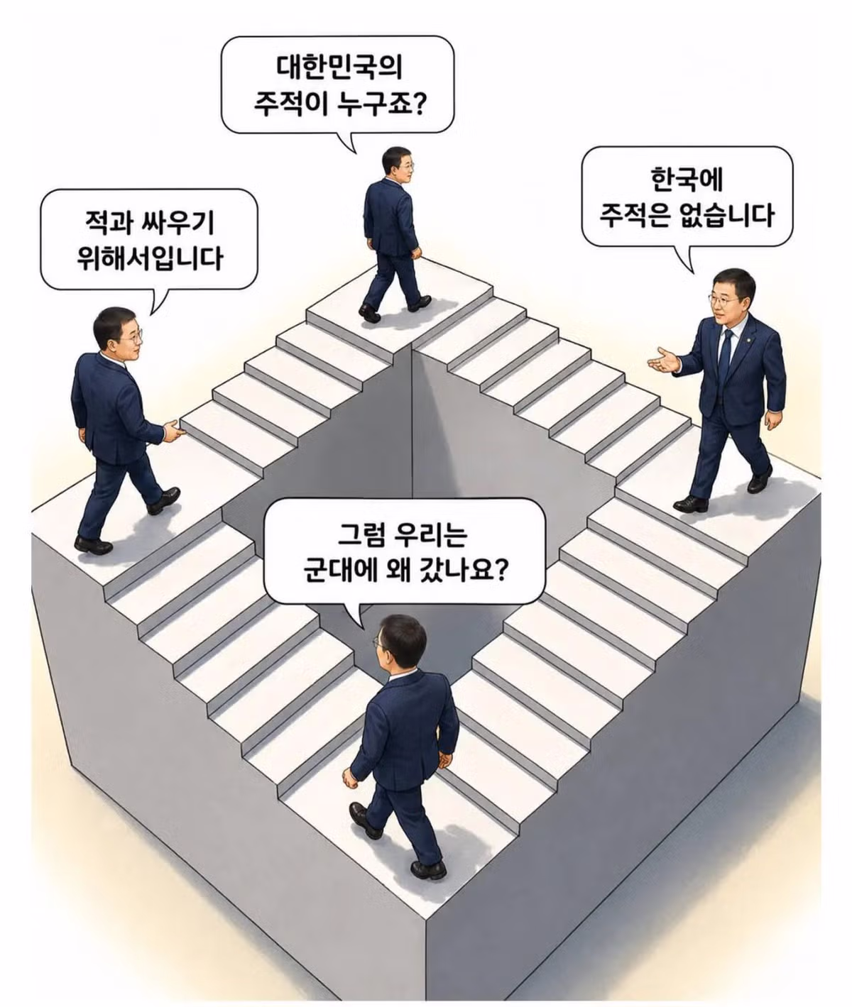 "대한민국의 주적이 누굽니까?" 딜레마.jpg - 인벤 인기글 이미지 1 - 밈카세