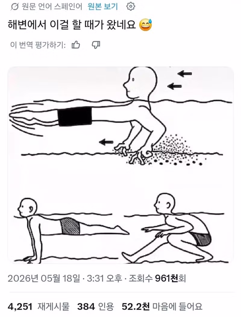 전 세계 공통의 물놀이 국룰 - 디시인사이드 인기글 이미지 1 - 밈카세