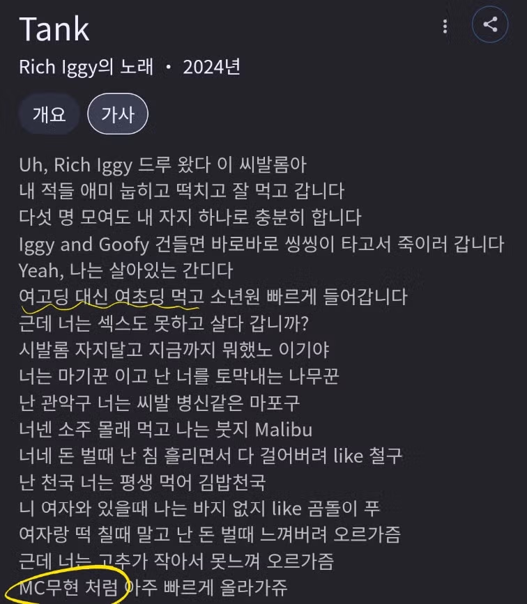 지금 힙합 커뮤에서 논란이라는 모 랩퍼 공연.jpg - 인벤 인기글 이미지 4 - 밈카세