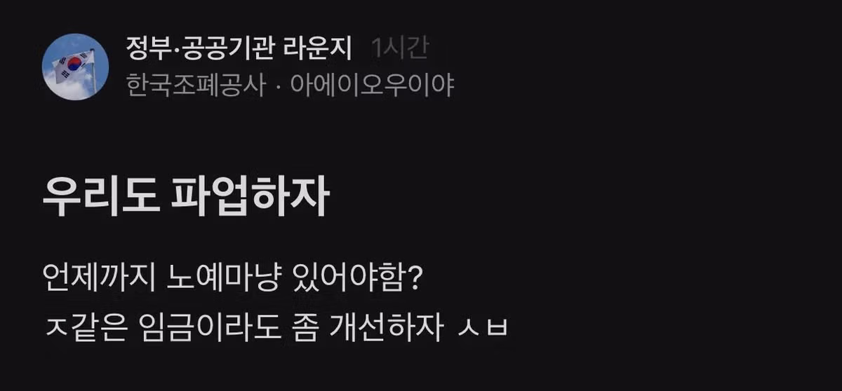 공공기관 블라인드에서 본 파업 분위기 - 보배드림 인기글 이미지 8 - 밈카세