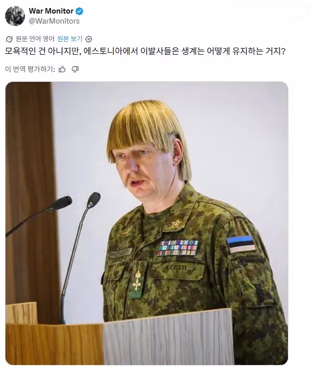 참한 에스토니아 국방장관 헤어스타일 - 보배드림 인기글 이미지 1 - 밈카세