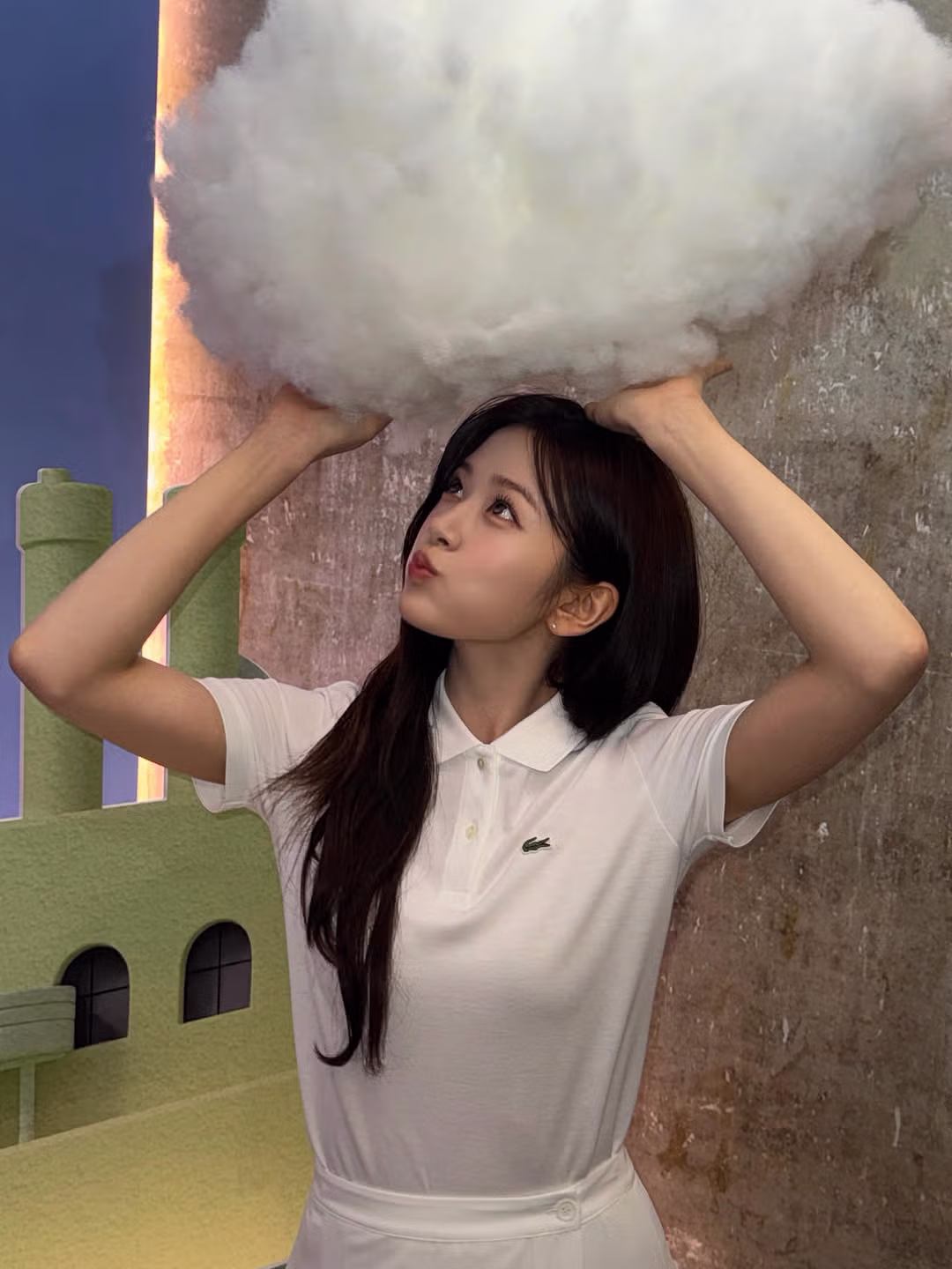 아이브 안유진 라코스테 팝업 스토어 방문 사진 - MLB파크 인기글 이미지 4 - 밈카세
