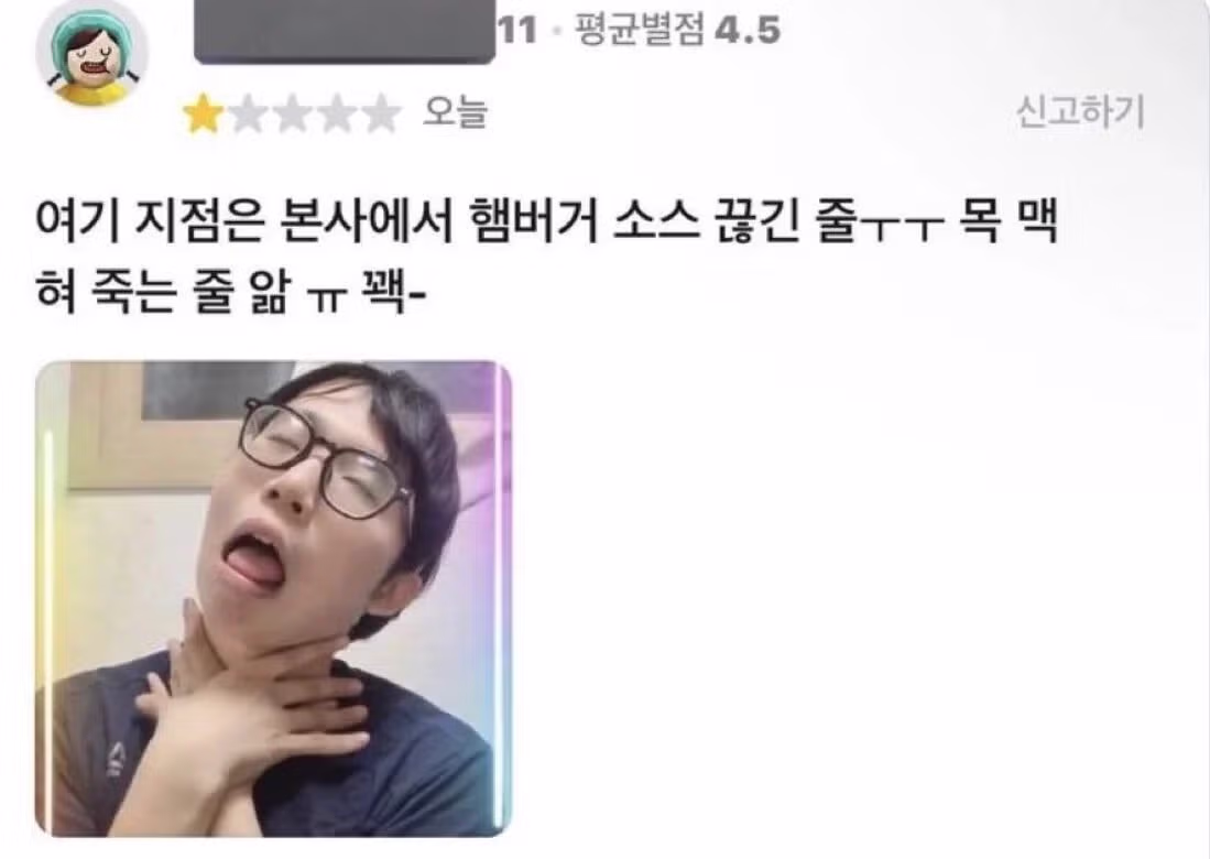 자존감 낮아질 때 읽어보는 우리 동네 맥도날드 배민 리뷰 - 인스티즈 인기글 이미지 3 - 밈카세