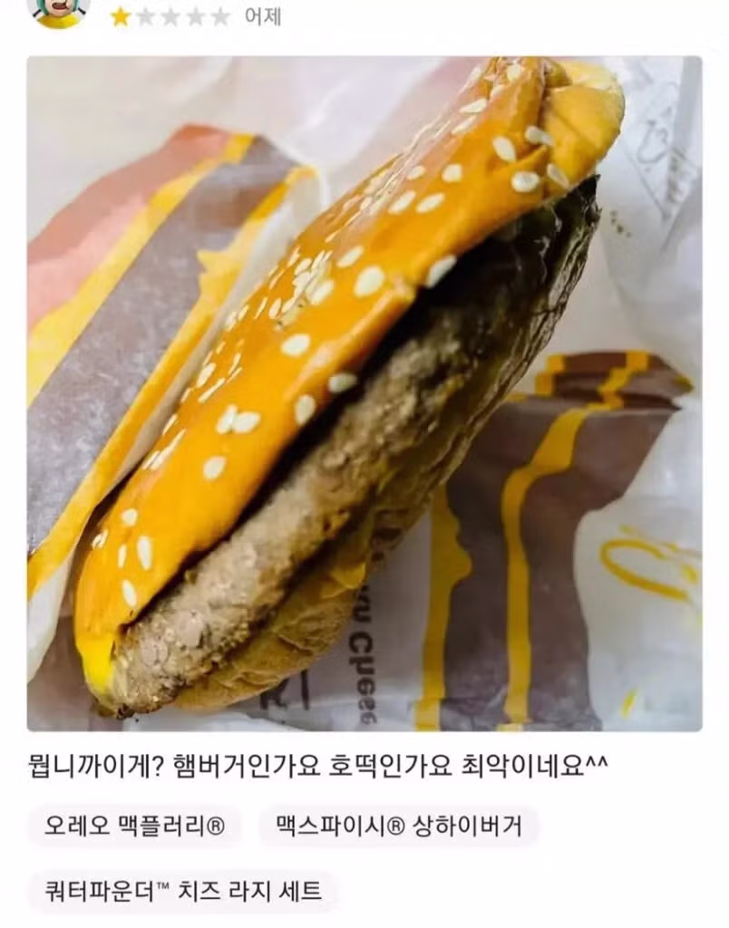 자존감 낮아질 때 읽어보는 우리 동네 맥도날드 배민 리뷰 - 인스티즈 인기글 이미지 4 - 밈카세