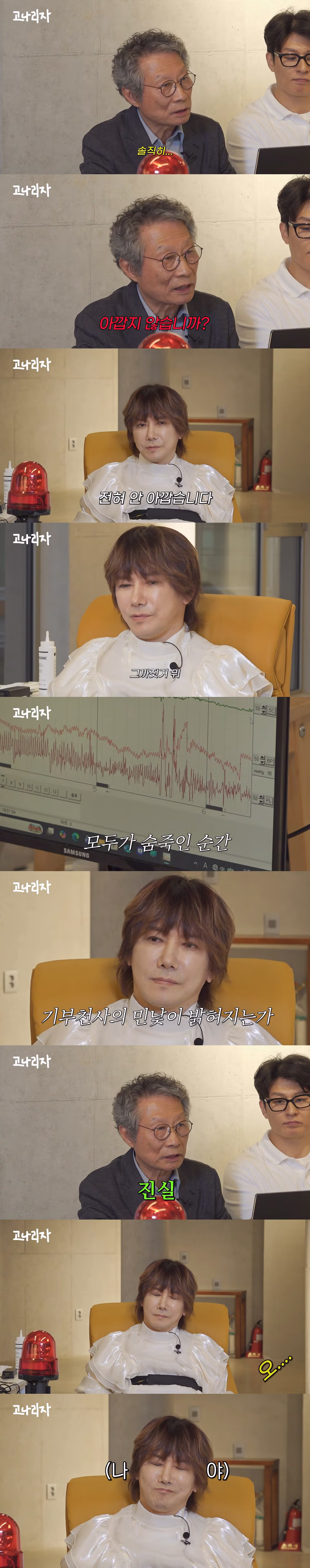 김장훈 200억 기부 후회 여부를 묻는 거짓말 탐지기 테스트 - 개드립 인기글 이미지 2 - 밈카세