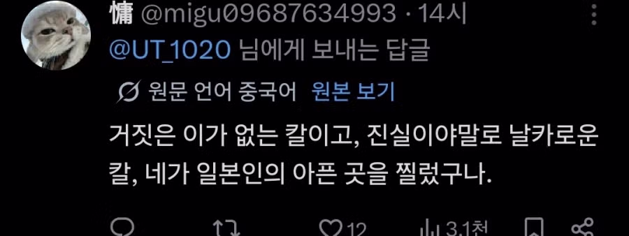 화난 일본인과 일침 날린 한국인 그리고 중국인 - 더쿠 인기글 이미지 2 - 밈카세