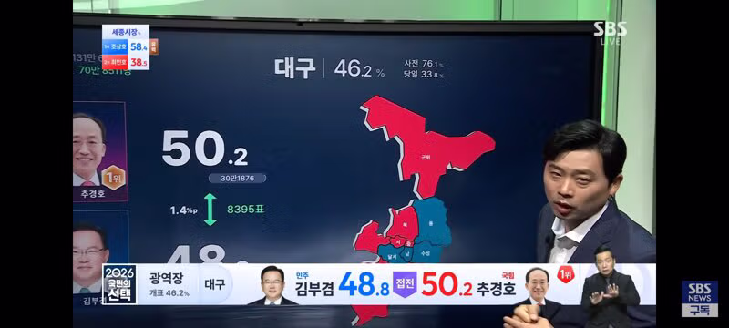 현재 초접전 양상을 보이는 지역구 현황 - 클리앙 인기글 이미지 3 - 밈카세