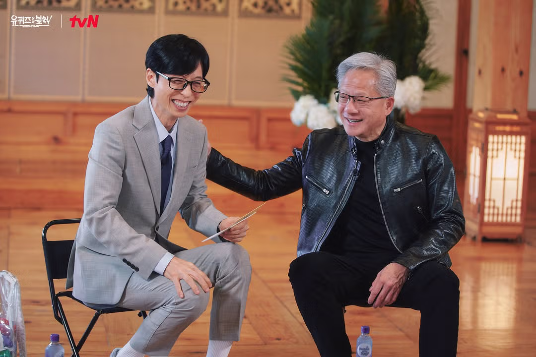 유퀴즈에 출연한 젠슨 황의 촬영 현장 스틸컷 - 클리앙 인기글 이미지 1 - 밈카세